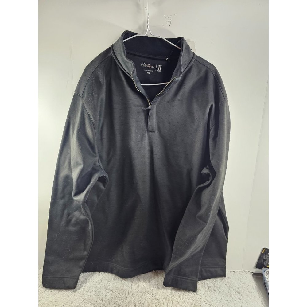 Walter Hagen Golf Black Quarter-Zip Pullover Sweatshirt